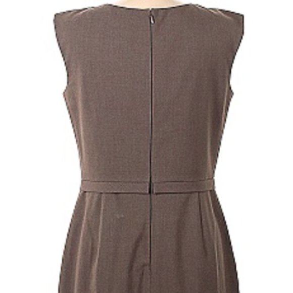 Tahari by ASL Solid Brown Cocktail Dress [8] - Picture 9 of 9
